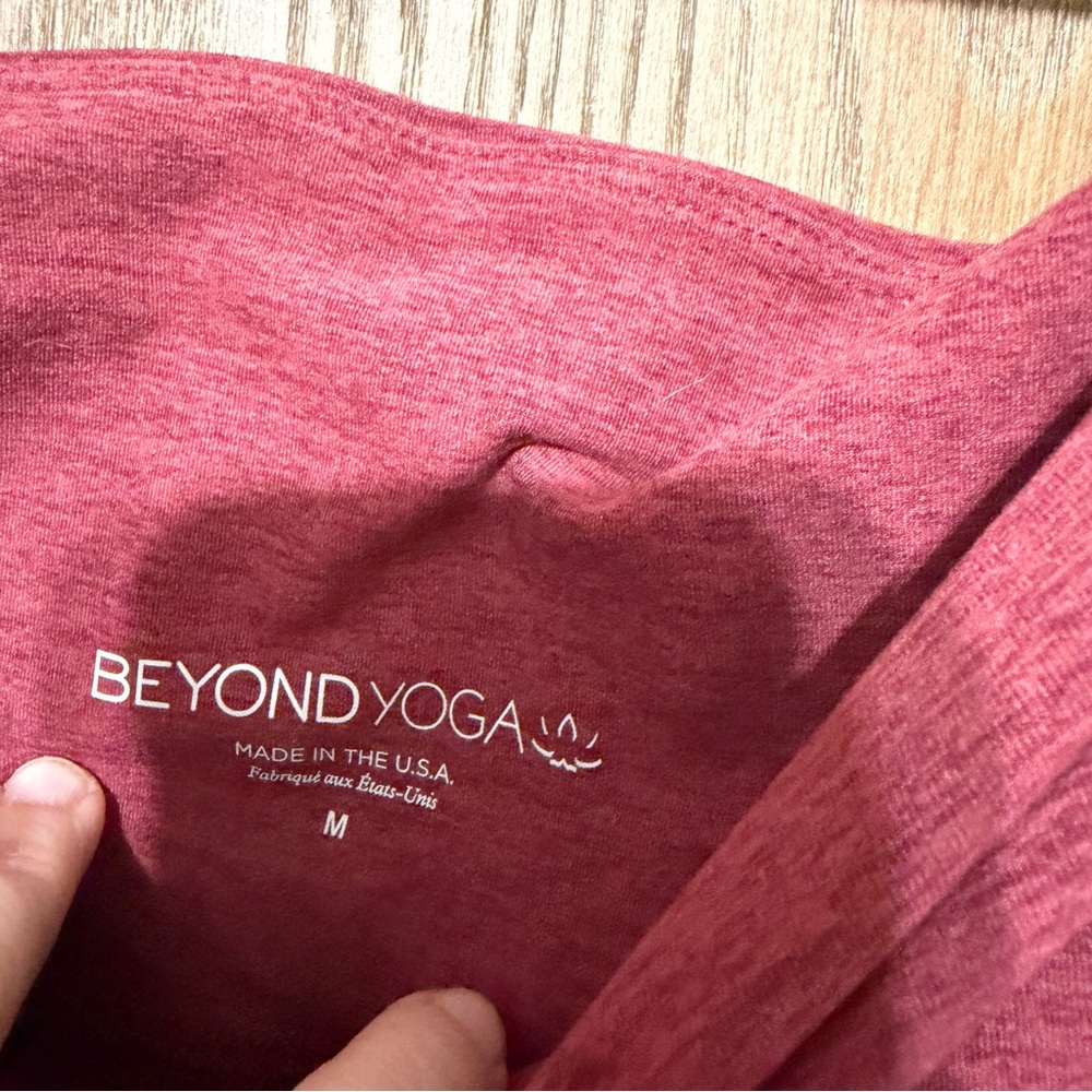 Beyond yoga out of pocket high waist leggings berry pink spacedye - Picture 6 of 6